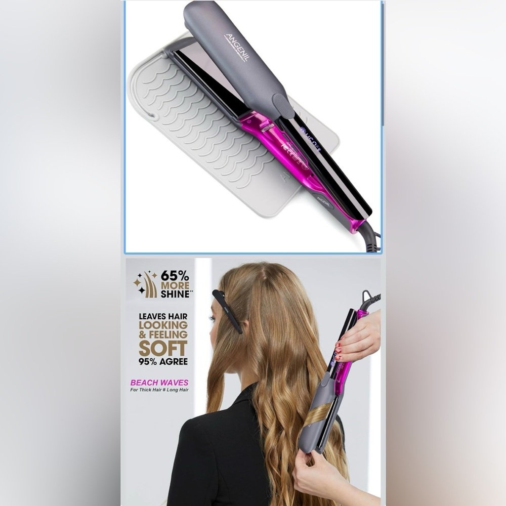 Angenil Vibrant Pink Hair Styler